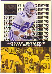 Tarjetas insertadas de fútbol americano Zenith 1996 "Notable '95" - Imagen 18 de 18