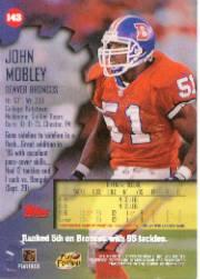 1997 Stadium Club Football "Main Set" Cards #1 to #200 Rookies and Veterans - Picture 241 of 334