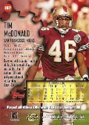 1997 Stadium Club Football "Main Set" Cards #1 to #200 Rookies and Veterans - Picture 264 of 334