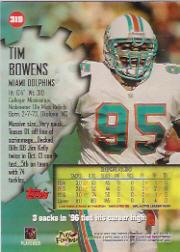 1997 Stadium Club Football "Main Set" Cards #201 to Checklists Rookies and Vets - Picture 205 of 252