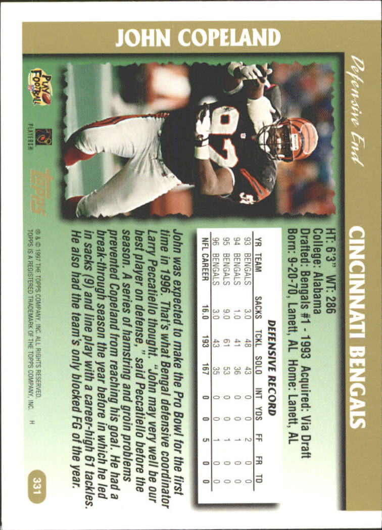 Tarjetas paralelas de fútbol americano Topps 1997 ""acuñadas en cantón - Imagen 11 de 21