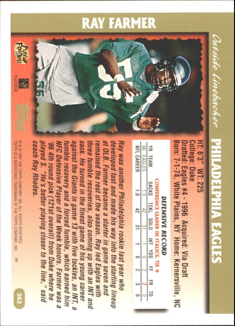 Tarjetas paralelas de fútbol americano Topps 1997 ""acuñadas en cantón - Imagen 17 de 21