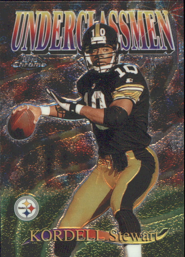 Tarjetas insertadas 1997 Topps cromadas de fútbol americano "Draft Year and Underclassmen" - Imagen 4 de 5