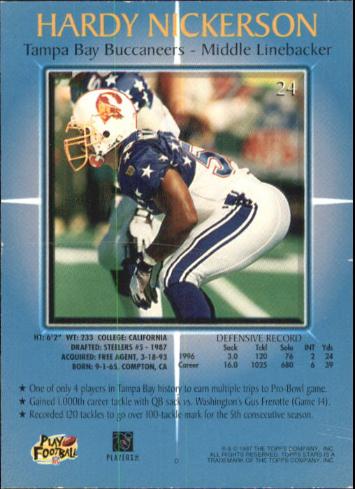 1997 Topps Stars Football "Main Set" Cards #1 to #125 Rookies and Veterans - Picture 33 of 171
