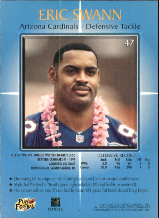 1997 Topps Stars Football "Main Set" Cards #1 to #125 Rookies and Veterans - Picture 63 of 171
