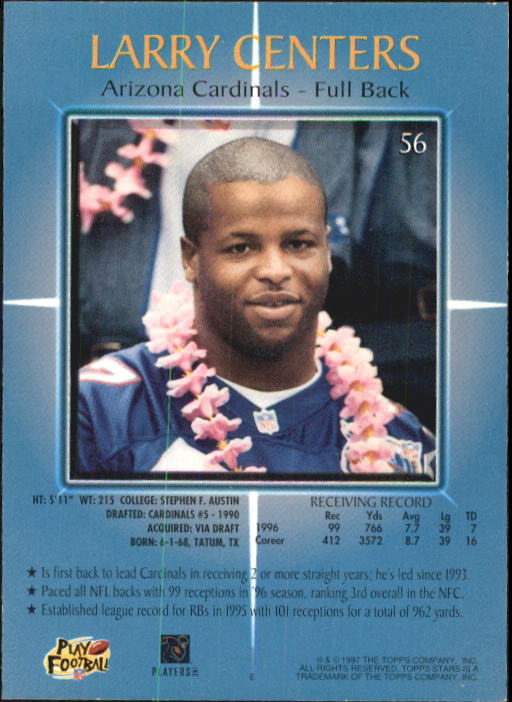 1997 Topps Stars Football "Main Set" Cards #1 to #125 Rookies and Veterans - Picture 75 of 171