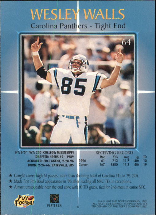 1997 Topps Stars Football "Main Set" Cards #1 to #125 Rookies and Veterans - Picture 87 of 171