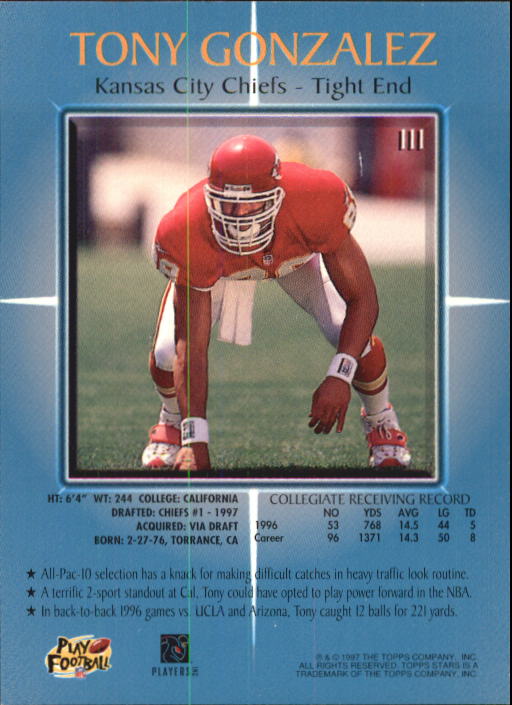 1997 Topps Stars Football "Main Set" Cards #1 to #125 Rookies and Veterans - Picture 151 of 171