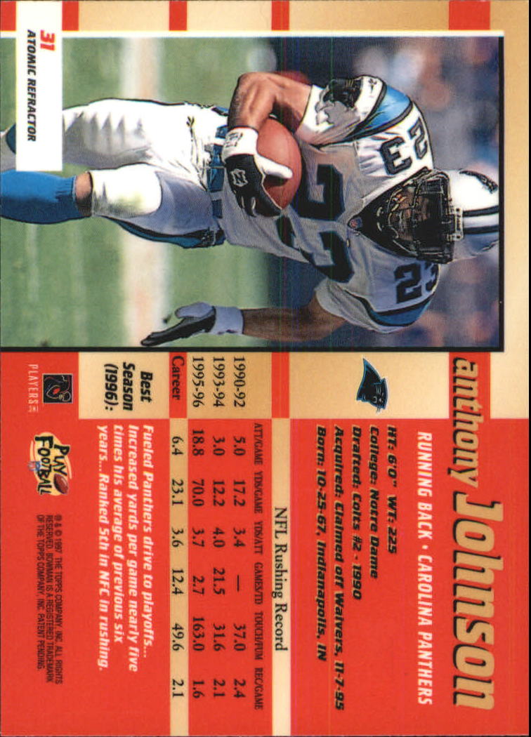 Tarjetas ""Refractores e insertos"" de fútbol americano Bowman's Best 1997 - Imagen 3 de 21