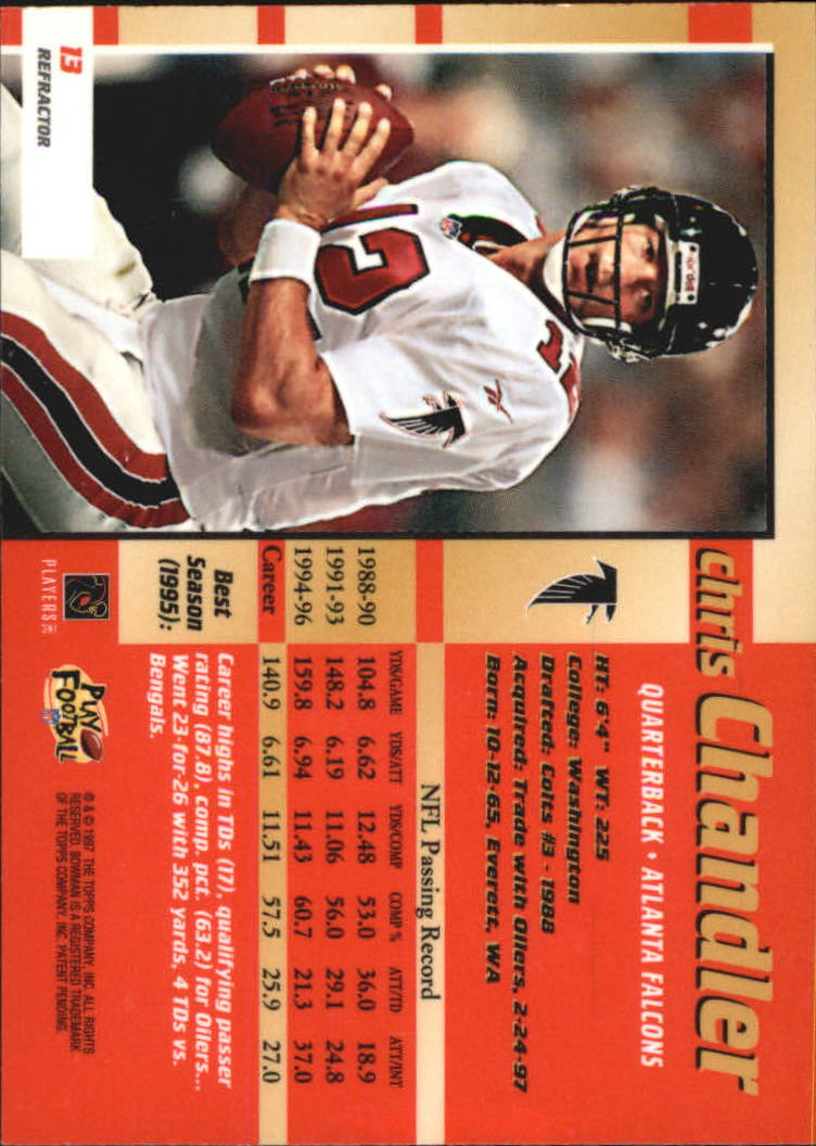 Tarjetas ""Refractores e insertos"" de fútbol americano Bowman's Best 1997 - Imagen 17 de 21