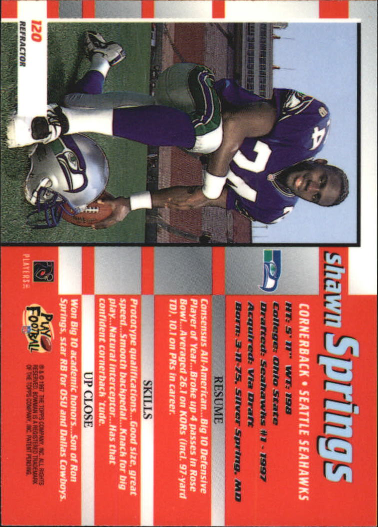 Tarjetas ""Refractores e insertos"" de fútbol americano Bowman's Best 1997 - Imagen 21 de 21