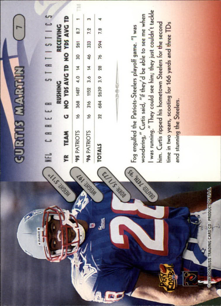 1997 Donruss Football "Main Set" Cards #1 to #230 Rookies and Veterans - Picture 15 of 445