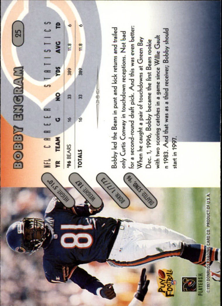 1997 Donruss Football "Main Set" Cards #1 to #230 Rookies and Veterans - Picture 49 of 445