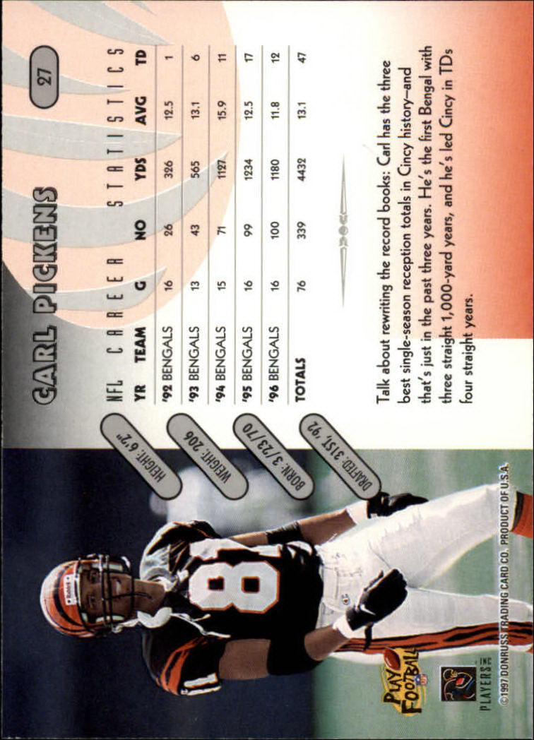 1997 Donruss Football "Main Set" Cards #1 to #230 Rookies and Veterans - Picture 53 of 445