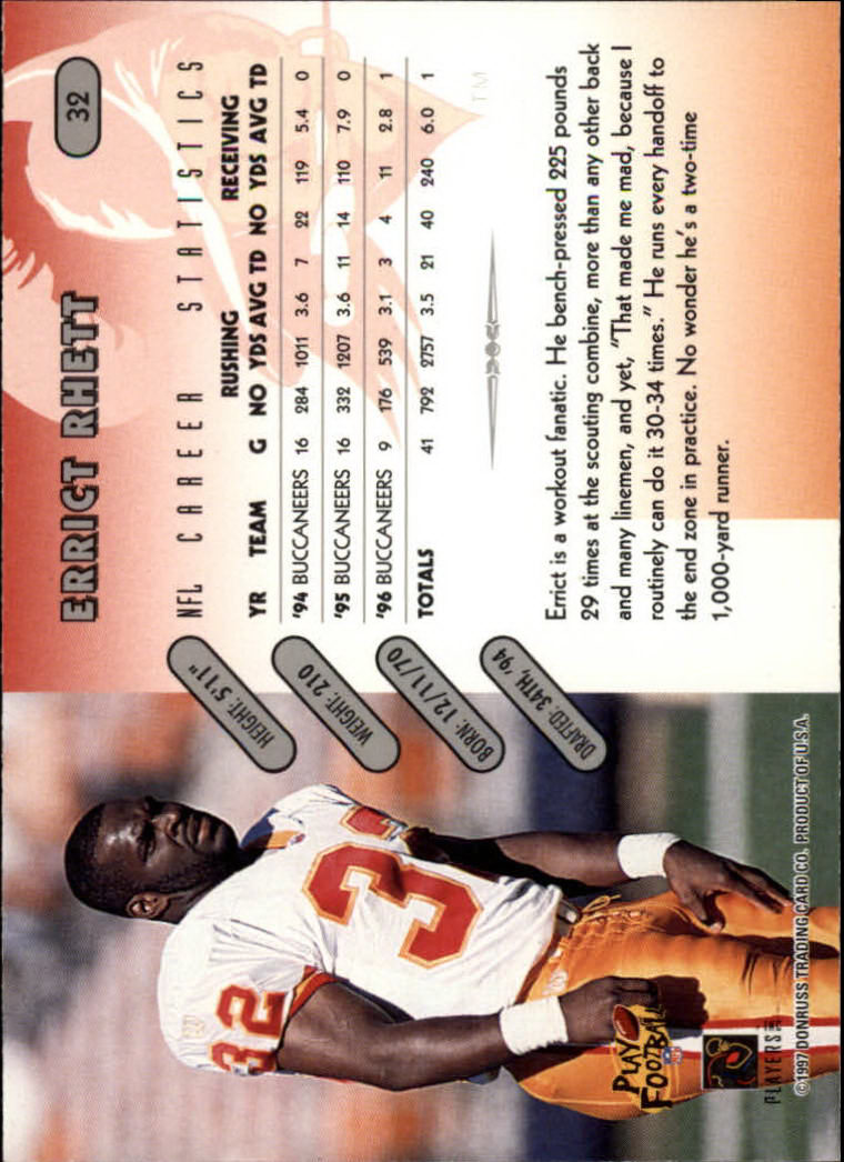 1997 Donruss Football "Main Set" Cards #1 to #230 Rookies and Veterans - Picture 61 of 445