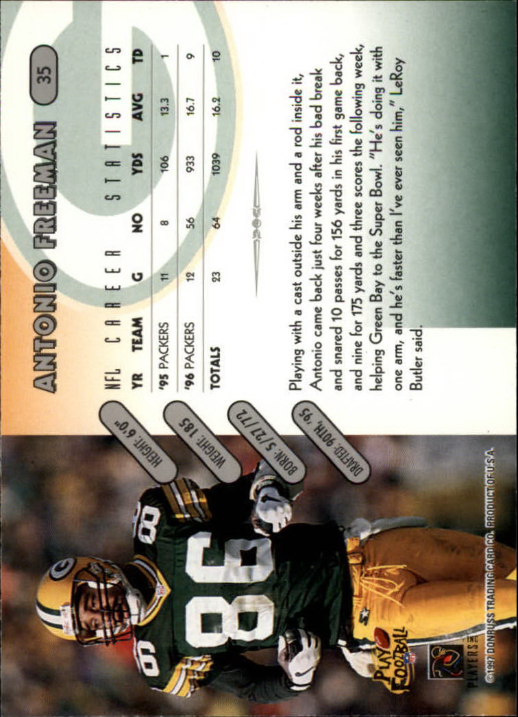 1997 Donruss Football "Main Set" Cards #1 to #230 Rookies and Veterans - Picture 67 of 445