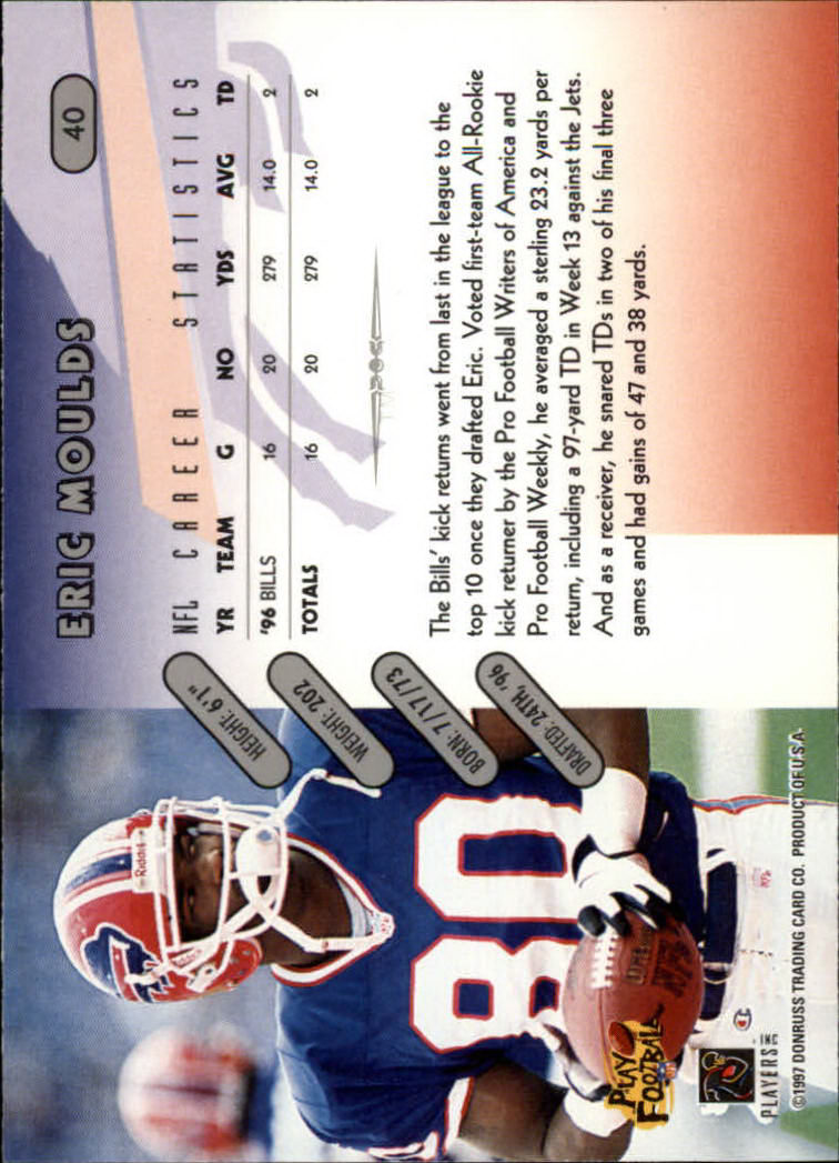 1997 Donruss Football "Main Set" Cards #1 to #230 Rookies and Veterans - Picture 77 of 445