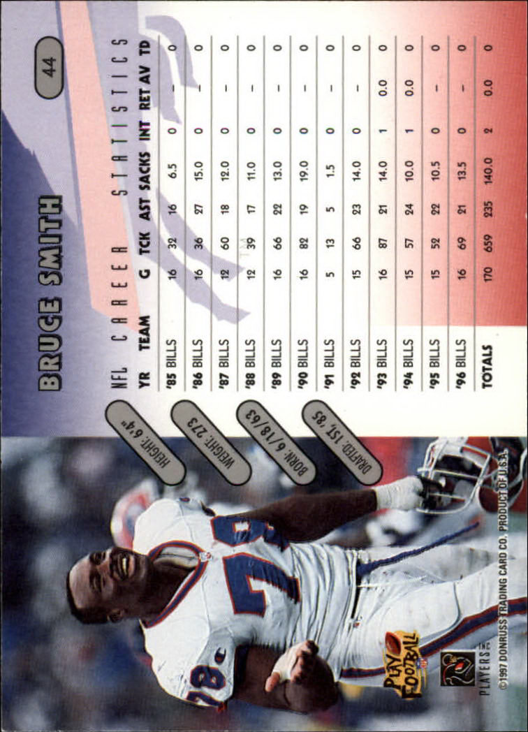 1997 Donruss Football "Main Set" Cards #1 to #230 Rookies and Veterans - Picture 85 of 445