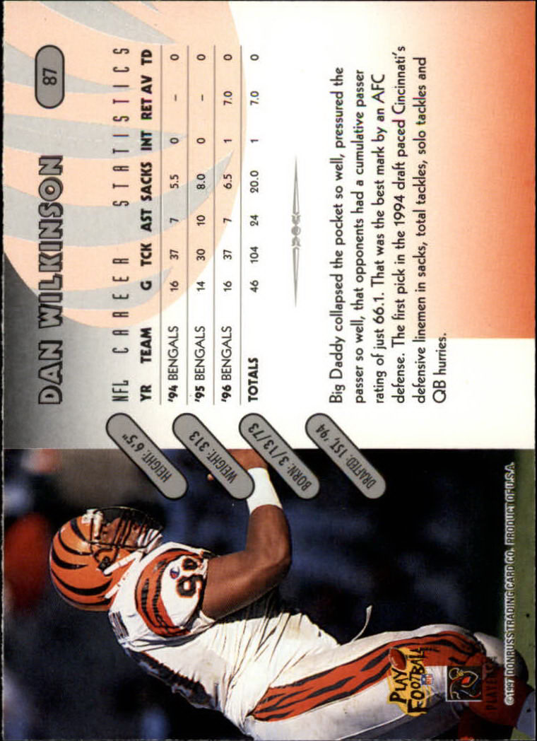 1997 Donruss Football "Main Set" Cards #1 to #230 Rookies and Veterans - Picture 169 of 445