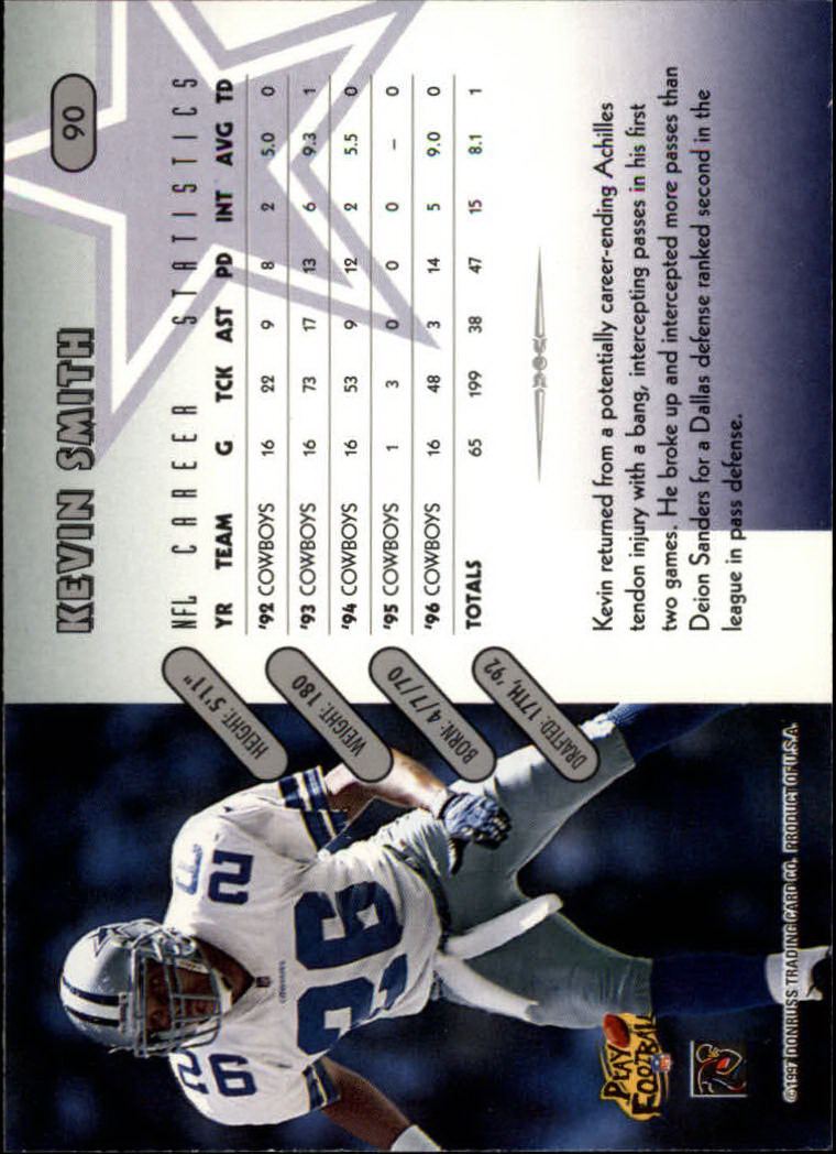 1997 Donruss Football "Main Set" Cards #1 to #230 Rookies and Veterans - Picture 175 of 445