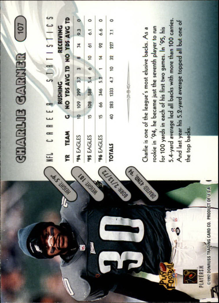 1997 Donruss Football "Main Set" Cards #1 to #230 Rookies and Veterans - Picture 209 of 445
