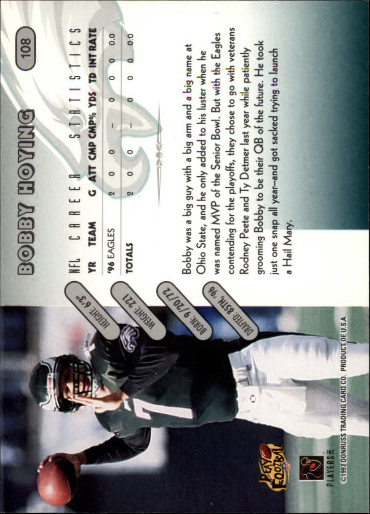 1997 Donruss Football "Main Set" Cards #1 to #230 Rookies and Veterans - Picture 211 of 445