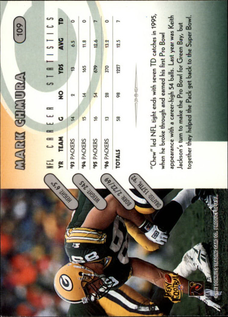 1997 Donruss Football "Main Set" Cards #1 to #230 Rookies and Veterans - Picture 213 of 445