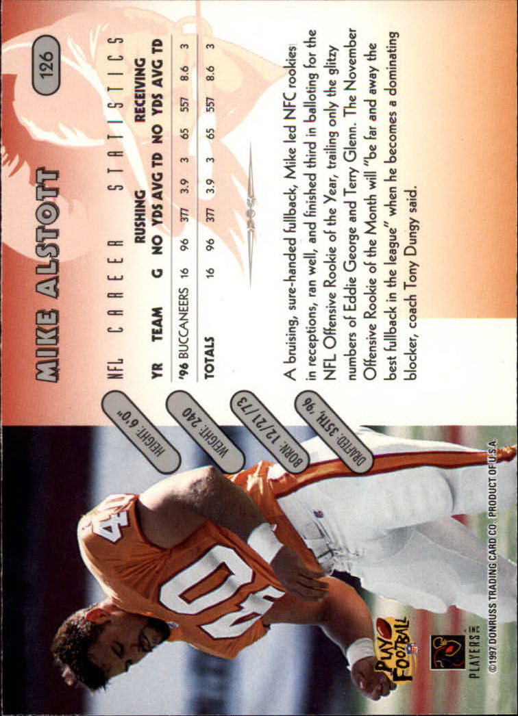 1997 Donruss Football "Main Set" Cards #1 to #230 Rookies and Veterans - Picture 247 of 445