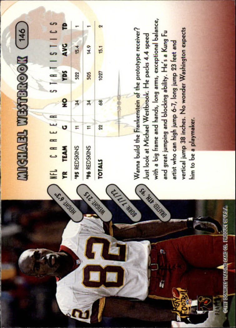 1997 Donruss Football "Main Set" Cards #1 to #230 Rookies and Veterans - Picture 285 of 445