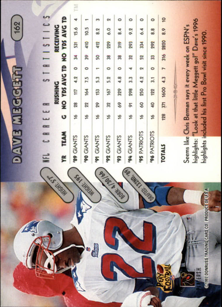 1997 Donruss Football "Main Set" Cards #1 to #230 Rookies and Veterans - Picture 317 of 445