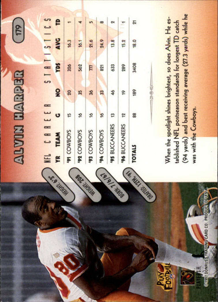 1997 Donruss Football "Main Set" Cards #1 to #230 Rookies and Veterans - Picture 351 of 445