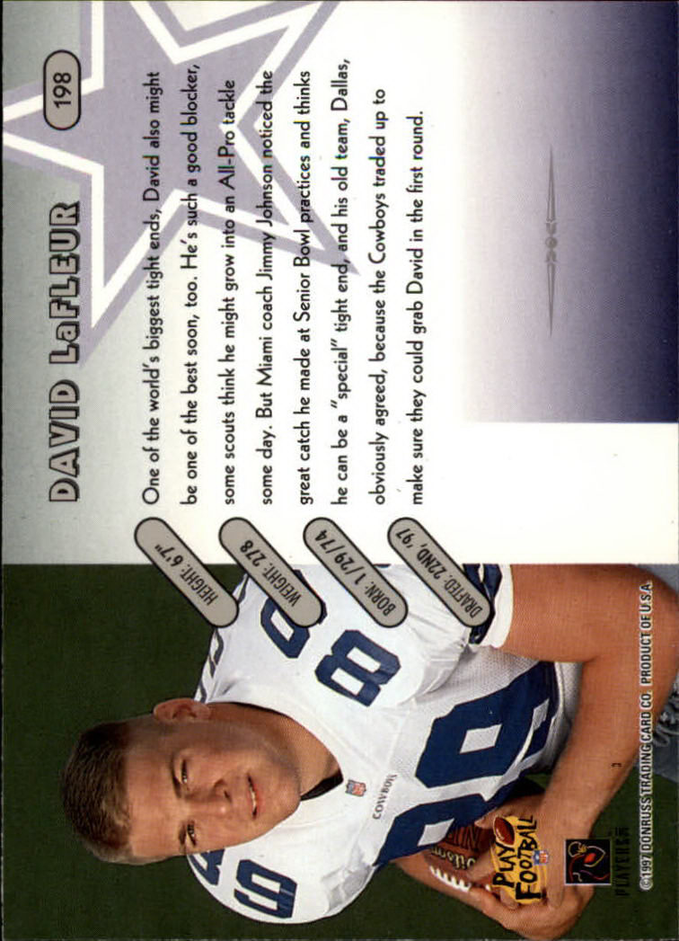 1997 Donruss Football "Main Set" Cards #1 to #230 Rookies and Veterans - Picture 387 of 445