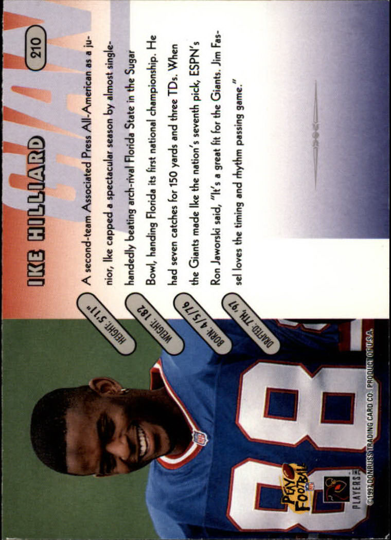 1997 Donruss Football "Main Set" Cards #1 to #230 Rookies and Veterans - Picture 409 of 445