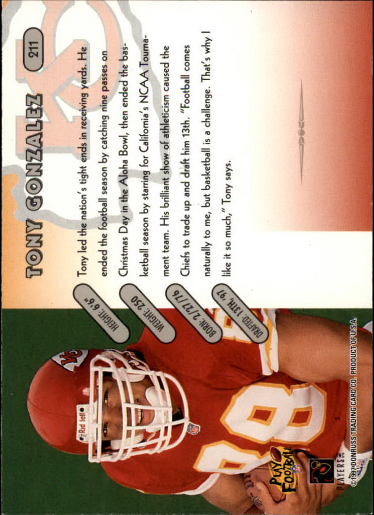1997 Donruss Football "Main Set" Cards #1 to #230 Rookies and Veterans - Picture 411 of 445