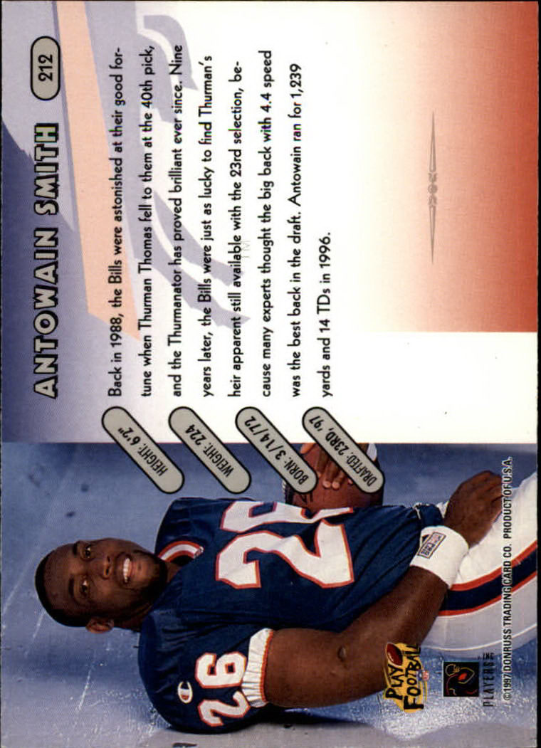 1997 Donruss Football "Main Set" Cards #1 to #230 Rookies and Veterans - Picture 413 of 445