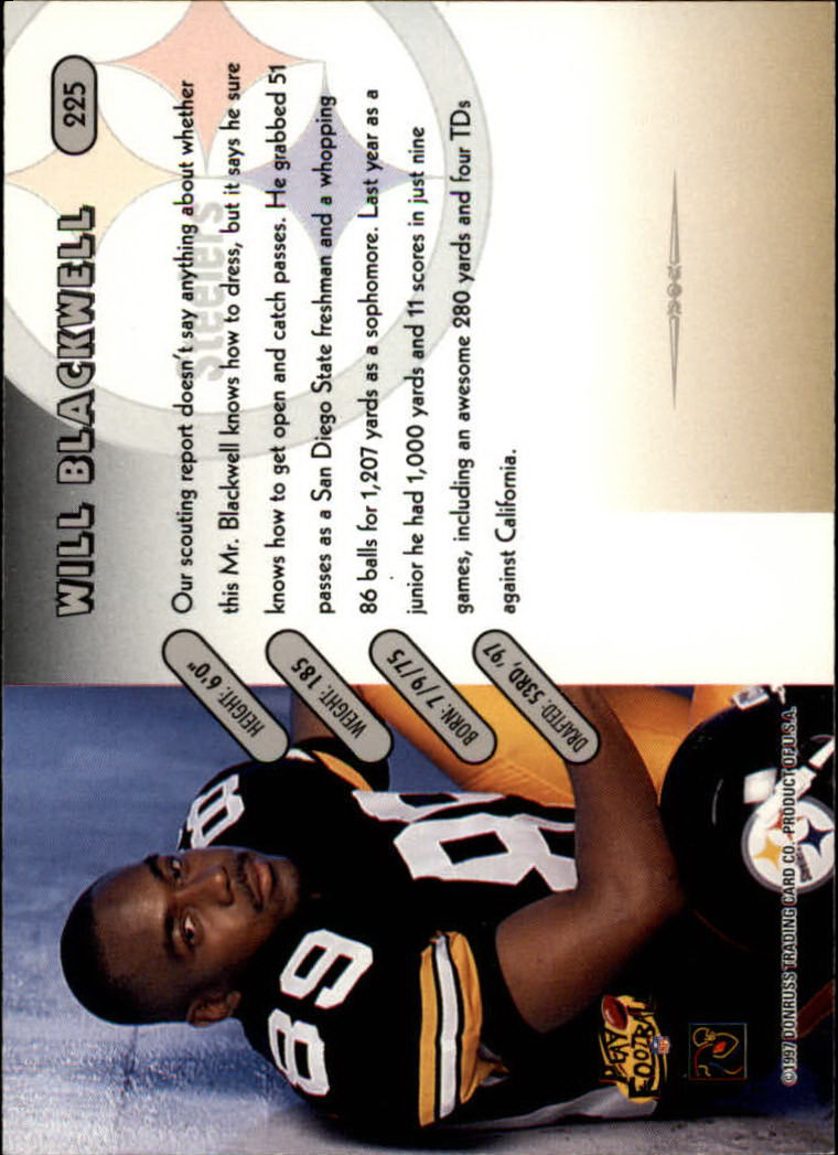 1997 Donruss Football "Main Set" Cards #1 to #230 Rookies and Veterans - Picture 435 of 445