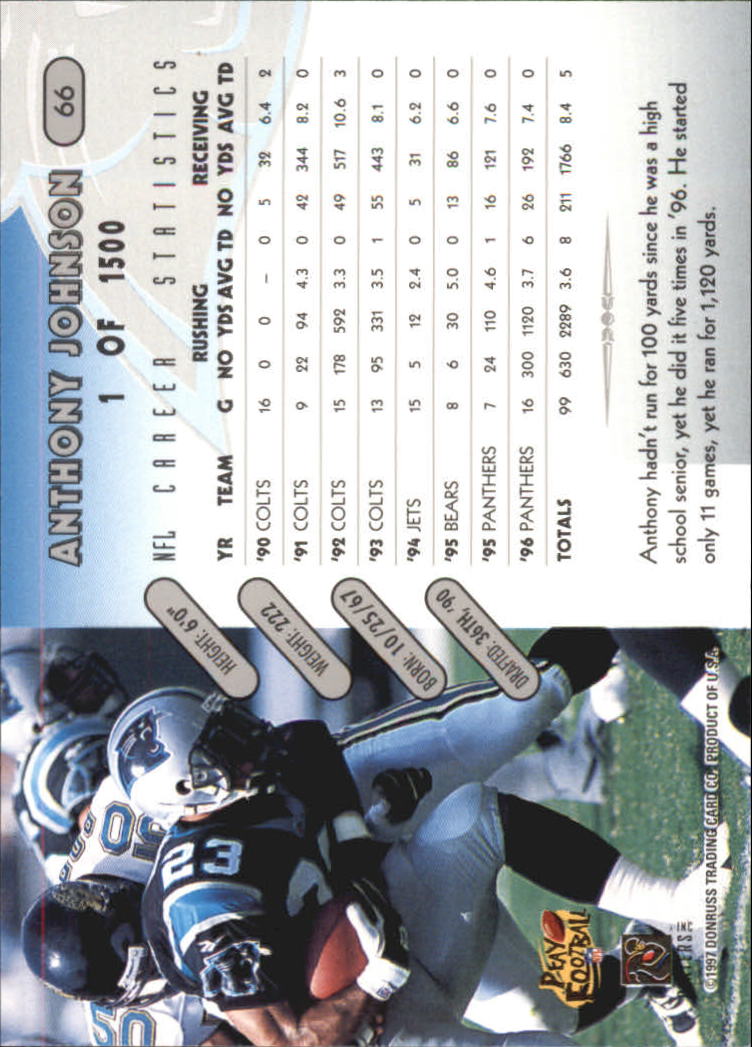 Tarjetas paralelas Donruss Football 1997 "Pruebas de prensa plateadas" - Imagen 9 de 13