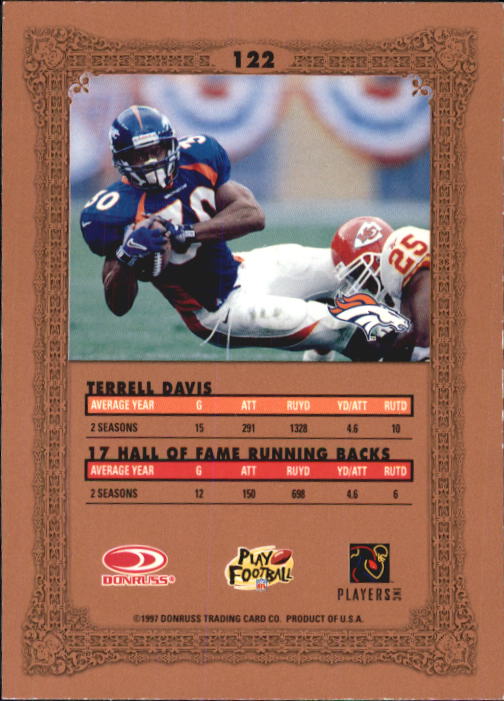1997 Donruss Preferred Football "Main Set" Cards #1 to 150 Rookies and Veterans - Picture 109 of 147