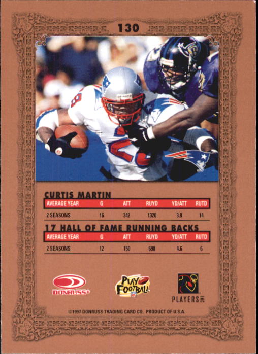 1997 Donruss Preferred Football "Main Set" Cards #1 to 150 Rookies and Veterans - Picture 121 of 147