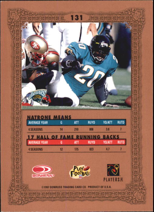 1997 Donruss Preferred Football "Main Set" Cards #1 to 150 Rookies and Veterans - Picture 123 of 147