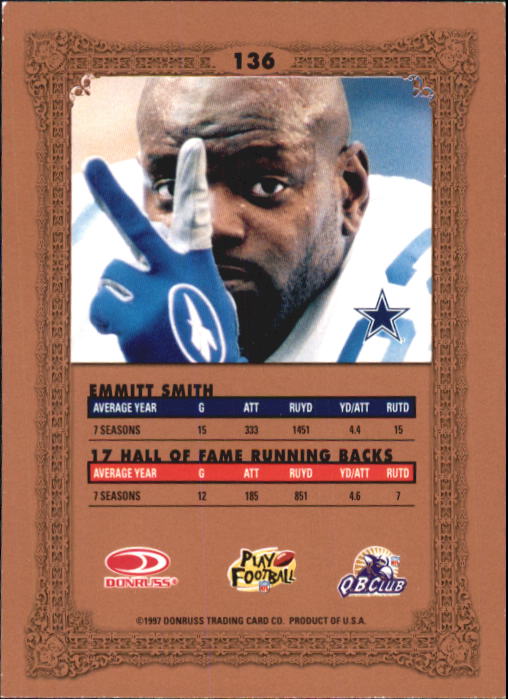 1997 Donruss Preferred Football "Main Set" Cards #1 to 150 Rookies and Veterans - Picture 131 of 147