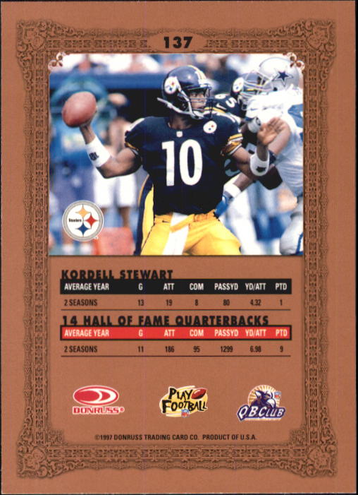 1997 Donruss Preferred Football "Main Set" Cards #1 to 150 Rookies and Veterans - Picture 133 of 147