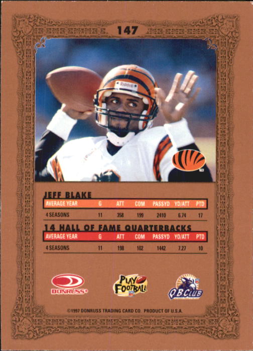 1997 Donruss Preferred Football "Main Set" Cards #1 to 150 Rookies and Veterans - Picture 143 of 147