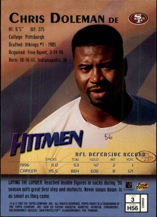 1997 Finest Football "Main Set" Cards #1 to #294 Promo Rookies and Veterans - Picture 7 of 350