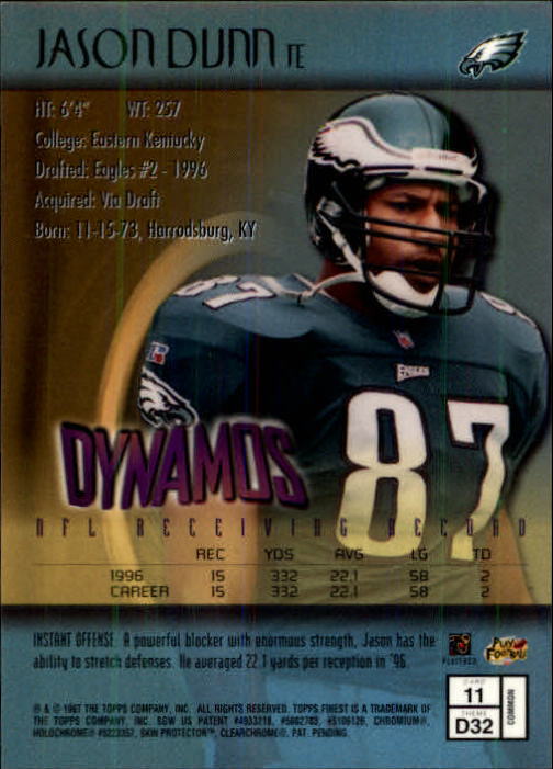 1997 Finest Football "Main Set" Cards #1 to #294 Promo Rookies and Veterans - Picture 21 of 350