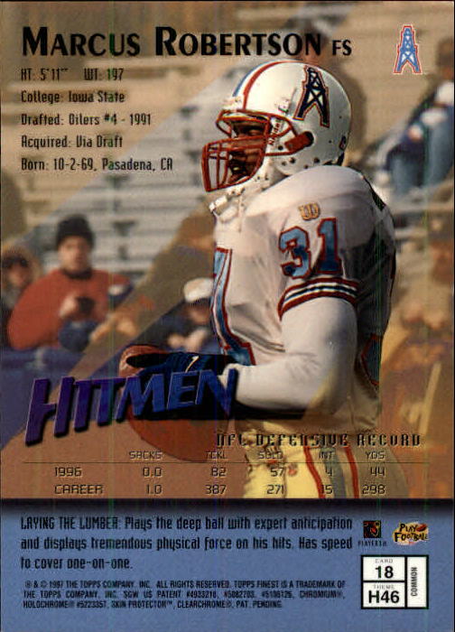 1997 Finest Football "Main Set" Cards #1 to #294 Promo Rookies and Veterans - Picture 35 of 350