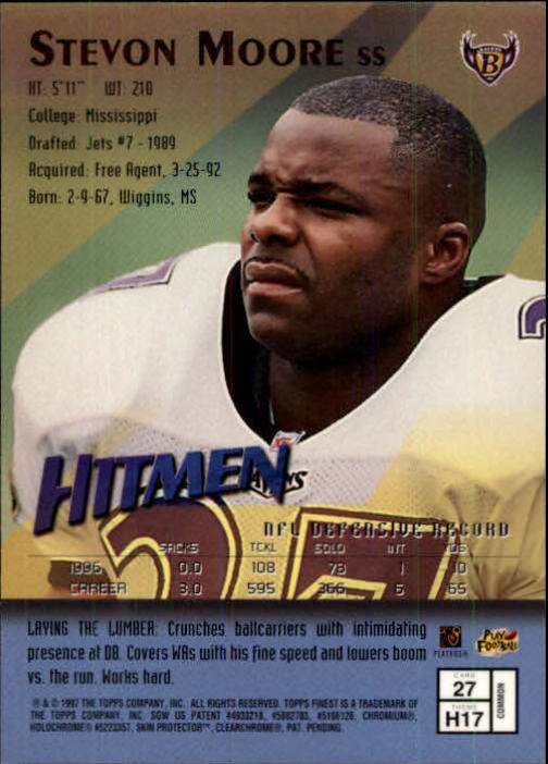 1997 Finest Football "Main Set" Cards #1 to #294 Promo Rookies and Veterans - Picture 51 of 350