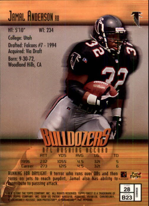 1997 Finest Football "Main Set" Cards #1 to #294 Promo Rookies and Veterans - Picture 53 of 350