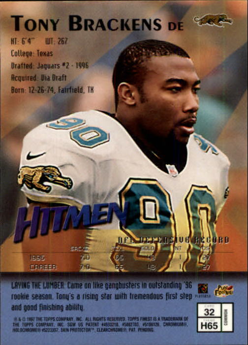 1997 Finest Football "Main Set" Cards #1 to #294 Promo Rookies and Veterans - Picture 61 of 350