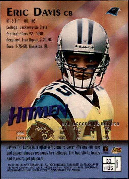 1997 Finest Football "Main Set" Cards #1 to #294 Promo Rookies and Veterans - Picture 63 of 350